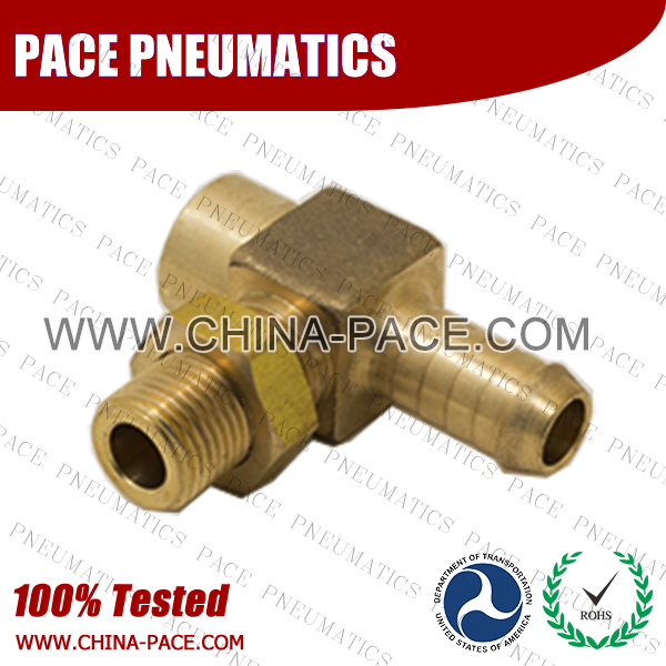 Barstock Female To Barb Tee Hose Barb Fittings, Brass Hose Fittings, Brass Hose Splicer, Brass Hose Barb Pipe Threaded Fittings, Pneumatic Fittings, Brass Air Fittings